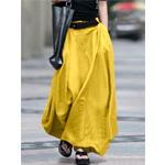 Solid Color Maxi Skirt | Ursime.com