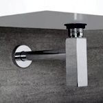 Square Bottle Siphon For Sink - Hudson Reed