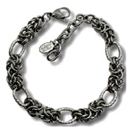 Stainless Steel Fancy Link Bracelet - Chicmi