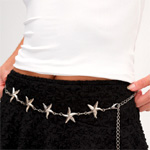 Star Buckle Chain Belt - Addax.com.tr