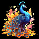 Striking Peacock Wooden Jigsaw Puzzle | Quordle Puzzles