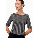 Striped Shirt With Boat Neckline | Zero.de