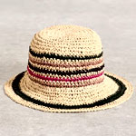 Striped Sun Hat : White Stuff