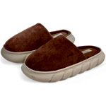 Suede Slippers With Platform | Perletti
