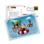 Summer Card From Santa - Gourmet Gift Basket Store