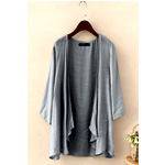 Summer Beach Sunscreen Linen Cardigan - Newchic