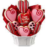 Sweet Valentine Cookie Bouquet - Cookies By Design