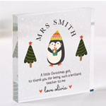 Teacher Christmas Acrylic Gift , Pomchick