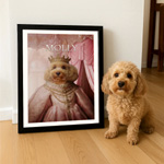 The Spoiled Princess Custom Pet Portrait - PurrAndMutt