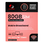Three 80gb Per Month Preloaded Data Sim | ScancomUK