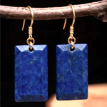 Tibetan Lapis Earrings | Themantraflow.com