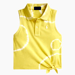 Tie-Dye Stretch Mesh Polo Shirt : SaksFifthAvenue