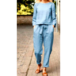 Long Sleeve Top & Tapered Pants | Margovil.com