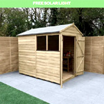 Treated Double Door Apex Wooden Shed - Buy Sheds Direct