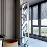 Tria Satin Gloss Vertical Designer Radiator | Hudsonreed.com