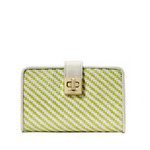 Phoebe Straw Turnlock Medium Wallet : KateSpade