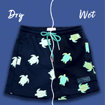 Color Changing Turtle Swim Trunks : Holly And Beau