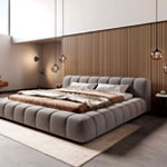 Upholstered Bed Frame Cutio | Delife