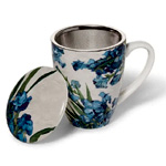 Van Gogh Irises Covered Mug : Museum