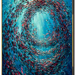 Vibrant Textured Ocean Art | Trendgallery