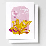 Wishing You Well Risograph Card - Yellow Owl Workshop