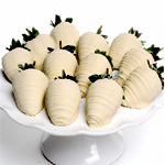 White Chocolate Covered Strawberries : Strawberries.com