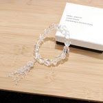 White Moonstone Tassel Bracelet - Gem Jewelry