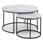White Round Marble Coffee Table - Paramount Furniture