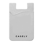 White Silicon Wallet : Casely