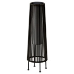 Solar Powered Woven Wicker Floor Lamp : GrandPatio