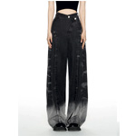 Straight Wide Leg Jeans Pants : Shop.mukzin.com