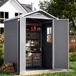 Wide Plastic Garden Storage Shed | Gardensanctuary.co.uk