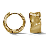 Wide Waterfall Huggie Hoops , Dower And Hall