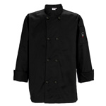 Winco Black Chef Jacket : Bakedeco.com