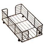 Bronze Wire Guest Towel Basket - Hoffmaster