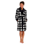Womens Checked Bathrobe : Badjas