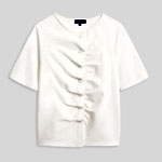 Womens Ecru Tlena T-Shirt | Caroll