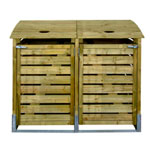 Wooden Bin Enclosure Double - Intergardshop