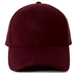 Solid Faux Wool Baseball Cap : ShopMint
