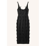 Zipper Feather Midi Dress | Aiste Hong